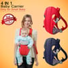 4-in-1 Baby Carrier With Comfortable Cushioned Head Support & Buckle Straps Multicolor 1