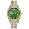 Cross-Border Hot-Selling Men's Watches Wholesale Steel Band Calendar Roman Diamond- 1