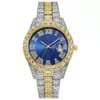 Cross-Border Hot-Selling Men's Watches Wholesale Steel Band Calendar Roman Diamond- 2