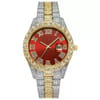Cross-Border Hot-Selling Men's Watches Wholesale Steel Band Calendar Roman Diamond- 3