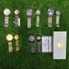 Olevs Stainless Steel fashionable Couple watches Full Golden 3