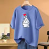 ladies regular fit T-shirt160-165 GSMCotton fabricM = chest 38″, length 25″  , sleeve 6″.L = chest 40″ , length 26″ , sleeve 6.3″XL= chest 42, length 27, sleeve 6.5” 5
