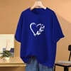 DTF Printed ladies T shirt | Half Sleeve Plain | Regular Fit Ladies T Shirt for Women & Girls | 1