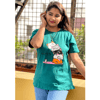 DTF Printed ladies T shirt | Half Sleeve Plain | Regular Fit Ladies T Shirt for Women & Girls | 2