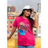 DTF Printed ladies T shirt | Half Sleeve Plain | Regular Fit Ladies T Shirt for Women & Girls | 5