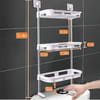 3 Layer Toilet Tank Top Organizer (Off White) 5