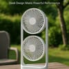 Double-Head High Wind Air Circulation Desktop Fan Portable Double-Layer Cooling Fan 3