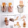 Wall Adhesive Cute Panda, Bear Brush Holder 1