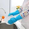 Silicone Long Kitchen Dishwashing Hand Gloves 2