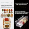 4 Grid Airtight Spice Storage Box with Spoon 2