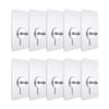 Wall Adhesive Screw Nut Hook (10 Pcs) 1