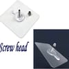 Wall Adhesive Screw Nut Hook (10 Pcs) 3