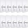 Wall Adhesive Screw Nut Hook (10 Pcs) 5