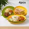 Premium Leaf Shape Salad & Snack Plate Set (4 Pcs) 1