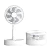 Rechargeable Foldable Table Fan – AC/DC Portable USB Rechargeable Folding Fan | 3 Speed | LED Light | Long Backup 2
