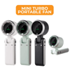 Mini High-Speed Handheld Turbo Fan | Smart Digital Display Rechargeable Portable Neck & Desk Fan | 5 Speed USB Fan 3