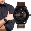 ⌚ Curren Inspired CN8301 Luxury Sports Watch – Brown Leather Strap (Special Offer) 2