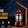 Rechargeable LED Camping Lantern – Multi-Functional Emergency Light | Horse Lantern | USB Rechargeable | SHS STORE 1