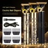 T9 Hair Cutting Trimmer Premium Vintage Hair Cutting Machine for Men – Rechargeable Metal Trimmer, 4 Guide Combs 2