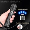 Rechargeable Zoom LED Flashlight USB Torch Light – With Battery 5