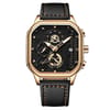 Trsoye Fashionable Black leather belt wrist Watch 1