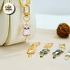 Cat Enamel Metal Keychain 3