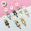 Cat Enamel Metal Keychain 5