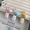 Cute Stacked Kitty Star Keychain 1