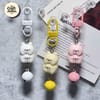 Cute Stacked Kitty Bell Keychain 1