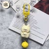 Cute Stacked Kitty Bell Keychain 2
