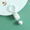 Cute Stacked Kitty Bell Keychain 4