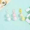 Cute Stacked Kitty Plush Keychain 2