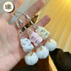 Cute Stacked Kitty Plush Phone Charm 1