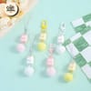 Cute Stacked Kitty Plush Phone Charm 3