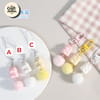 Cute Stacked Kitty Plush Phone Charm 5