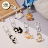 Lazy Cat Charm Keychain 1