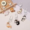 Lazy Cat Charm Keychain 2