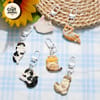 Lazy Cat Charm Keychain 3