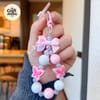 Colorful Butterfly Beaded Keychain 4