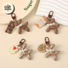 Balloon Dog Charm Keychain 1