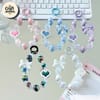 Beaded Butterfly Heart Phone Charm 2