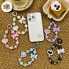 Beaded Butterfly Heart Phone Charm 4