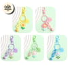 Pastel Flower Charm Keychain 4