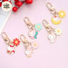 Hello Kitty Metal Charm Keychain 2