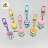 Cute Flower & Tulip Charm Keychain 1