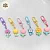 Cute Flower & Tulip Charm Keychain 2