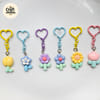 Cute Flower & Tulip Charm Keychain 2