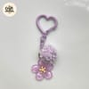 Sakura Pom-Pom Heart Keychain 3