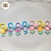 Cute Flower & Tulip Charm Keychain 2