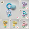 Cute Flower & Tulip Charm Keychain 5